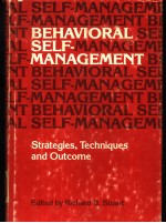 BEHAVIORAL SELF-MANAGEMENT:STRATEGIES TECHNIQUES AND OUTCOMES