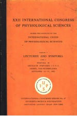 XXII INTERNATIONAL CONGRESS OF PHYSIOLOGICAL SCIENCES VOLUME 1 PART 1