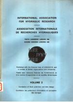 INTERNATIONAL ASSOCIATION FOR HYDRAULIC RESEARCH VOLUME 2 1963