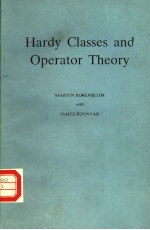 HARDY CLASSES AND OPERATOR THEORY