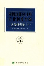 中国注册会计师行业制度全编 实务指引卷 下
