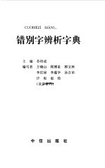 错别字辨析字典
