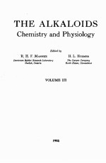 THE ALKALOIDS CHEMISTRY AND PHYSIOLOGY VOLUME III