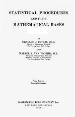 STATISTICAL PROCEDURES AND THEIR MATHEMATICAL BASES
