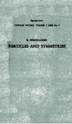 PARTICLES AND SYMMETRIES