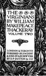 THE VIRGINIANS VOLUME TWO