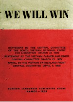 WE WILL WIN