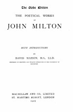 THE POETICAL WORKS OF JOHN MILTON