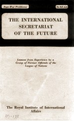 THE INTERNATIONAL SECRETARIAT OF THE FUTURE