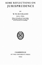 SOME REFLECTIONS ON JURISPRUDENCE