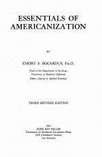 ESSENTIALS OF AMERICANIZATION
