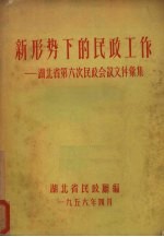 新形势下的民政工作 湖北省第六次民政会议文件汇编