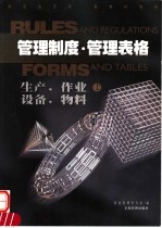 管理制度·管理表格 生产,作业,设备,物料 上