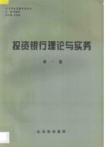 投资银行理论与实务 第1卷