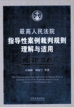 最高人民法院指导性案例裁判规则理解与适用 民事诉讼卷 上