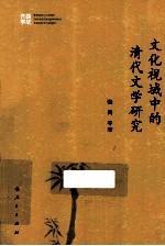 文化视域中的清代文学研究