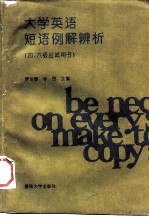 大学英语短语例解辨析 四、六级应试用书