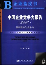 中国企业竞争力报告 盈利能力与竞争力