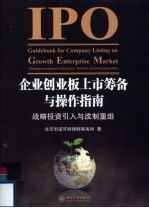 企业创业板上市筹备与操作指南 战略投资引入与改制重组