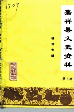 嘉祥县文史资料 第6辑