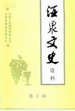 酒泉文史资料 第10辑