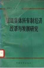 城镇集体所有制经济改革与发展研究