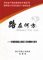 路在何方 对现阶段国土资源工作的理解与思考