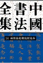 中国书法全集 14 三国两晋南北朝编 两亚南北朝写经写本卷