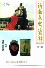 沂南文史资料 第7辑 诸葛亮家酒专辑