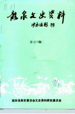 龙泉文史资料 第11辑 工商经济专辑
