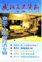武汉文史资料 总第71辑 黄陂个体私营经济专辑