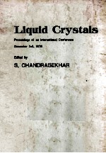 LIQUID CRYSTALS:PROCEEDINGS OF AN INTERNATIONAL CONFERENCE HELD AT THE RAMAN RESEARCH INSTITUTE,BANG