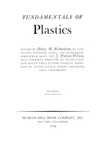 FUNDAMENTALS OF PLASTICS FIRST EDITION