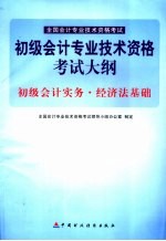 初级会计专业技术资格考试大纲 初级会计实务 经济法基础