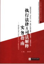 执行法律及司法解释实务指南:新编版