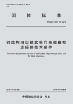 钢结构用自锁式单向高强螺栓连接副技术条件