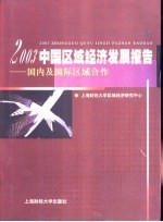 中国区域经济发展报告 2003 国内及国际区域合作