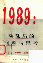 1989:动乱后的回顾与思考