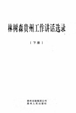 林树森贵州工作讲话选录 下
