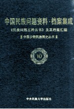 当代中国民族问题资料·档案汇编 《民族问题五种丛书》及其档案集成 第2辑 中国少数民族简史丛书 第10卷