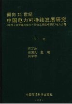 面向21世纪中国电力可持续发展研究 下