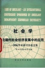 社会学在现代社会经济发展中的应用 国际学术讨论会论文集