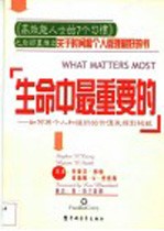 生命中最重要的 如何将个人和组织的价值发挥到极致