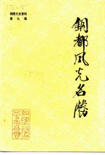 铜陵文史资料 第9辑 铜都风光名胜