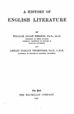 A HISTORY OF ENGLISH LITERATURE
