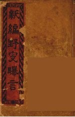 新编野叟曝言 1