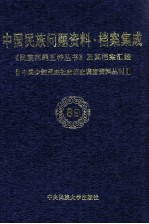 当代中国民族问题资料·档案汇编 《民族问题五种丛书》及其档案集成 第5辑 中国少数民族社会历史调查资料丛刊 第89卷
