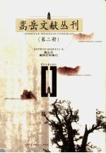 嵩岳文献丛刊 第2册 嵩山志 嵩阳石刻集记