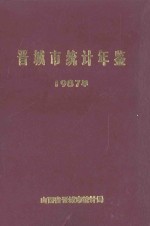 晋城市统计年鉴 1987年