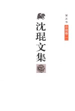 沈琨文集 第5卷 小说卷 1